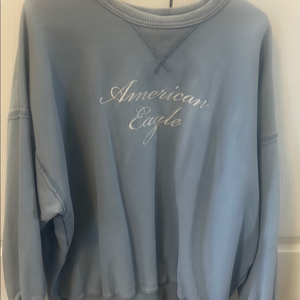 American Eagle Outfitters Women's Blue Sweatshirt